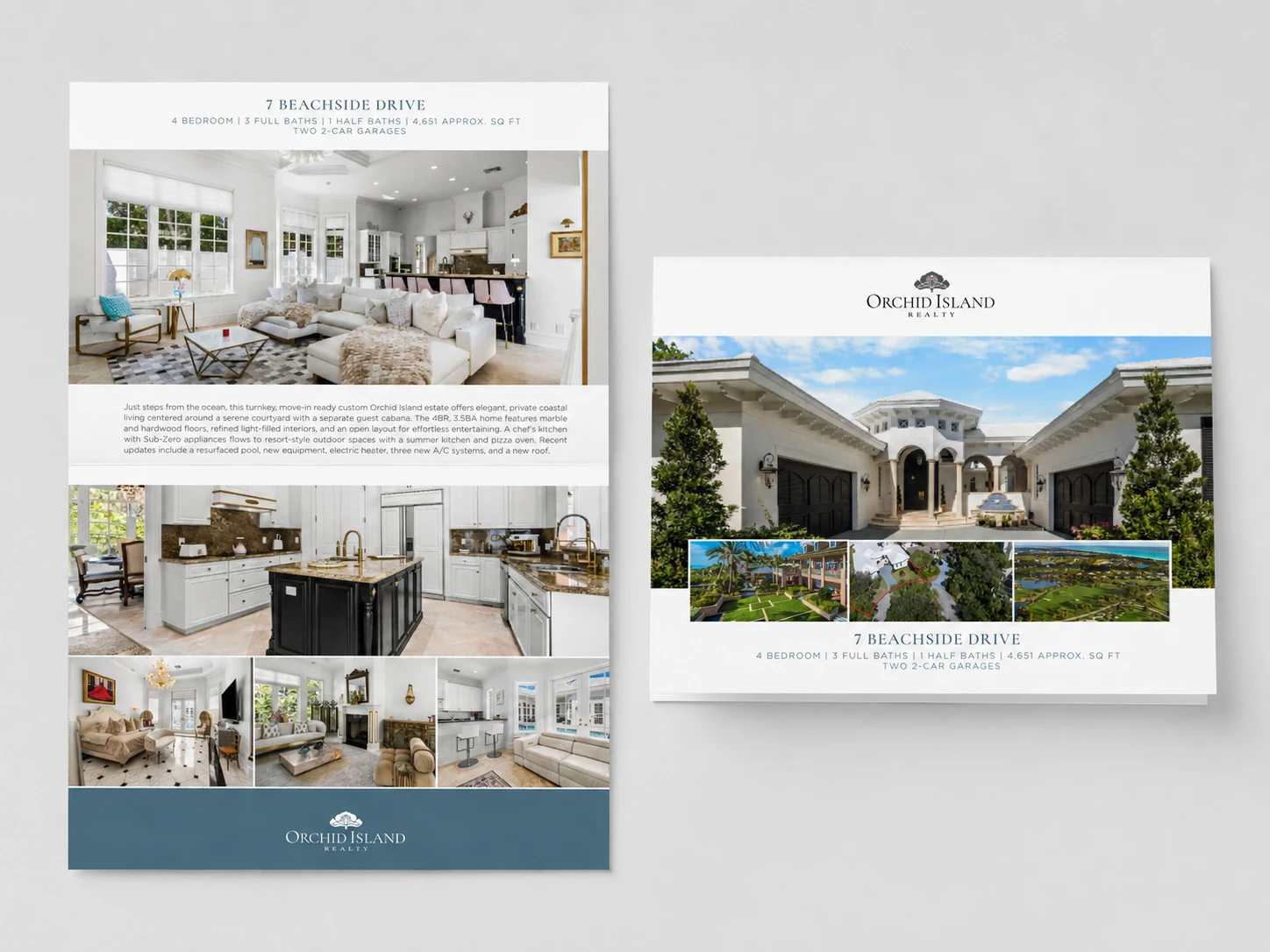 Orchid Island brochure mockup