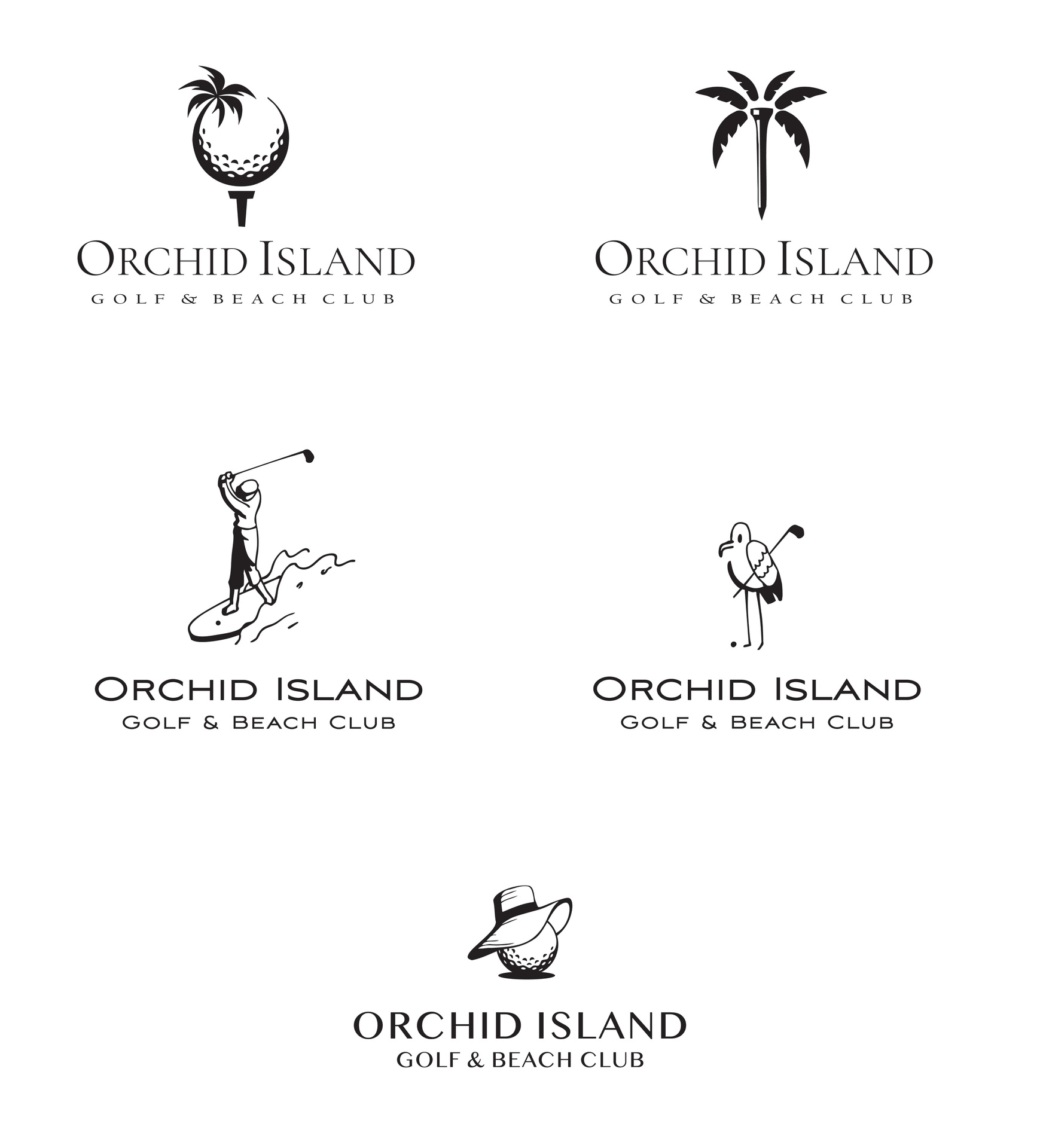 Orchid Island logo concepts
