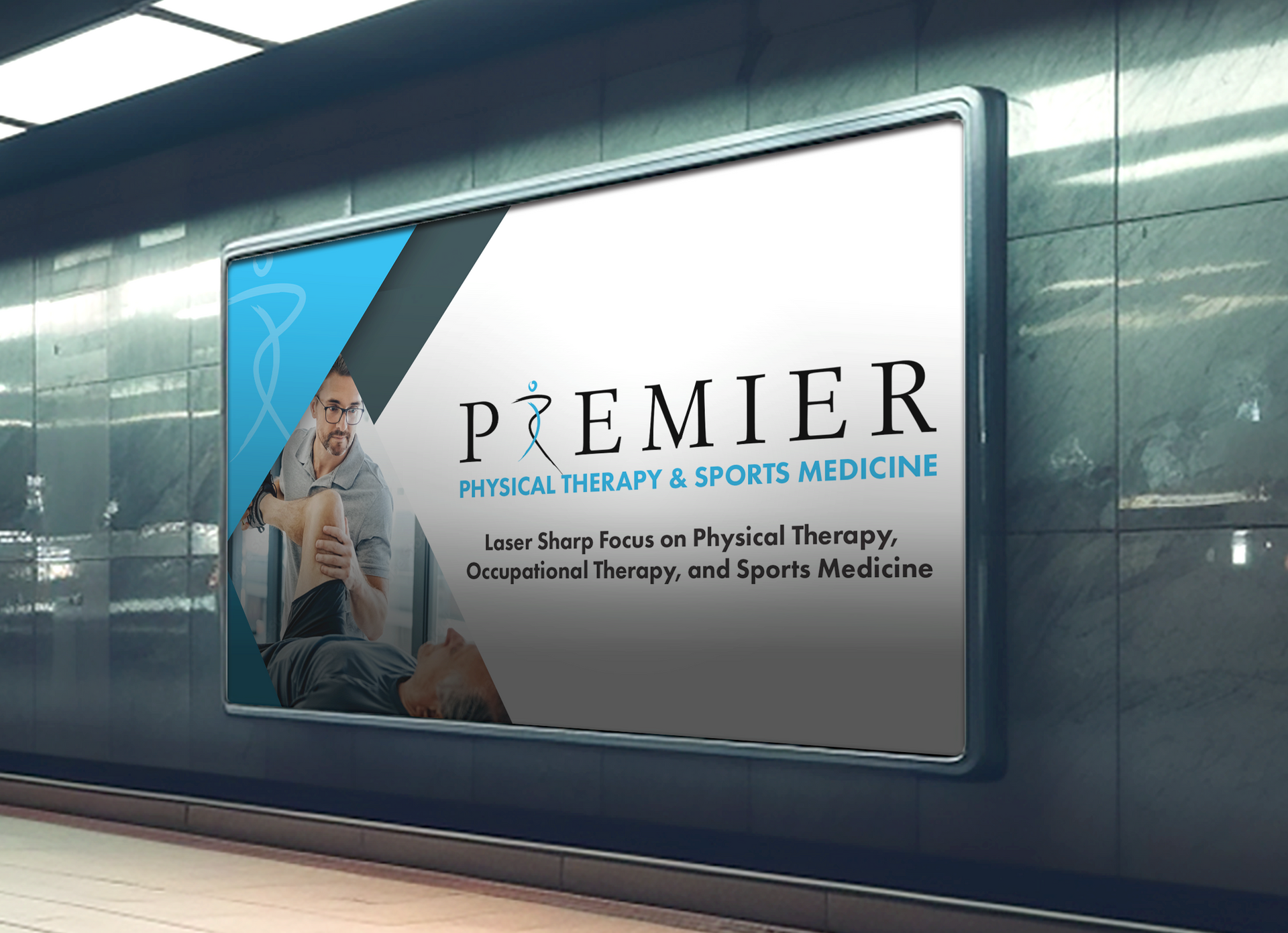 Premier Physical Therapy sign layout
